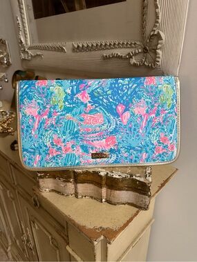 LILLY PULITZER Fished My Wish Vacation Style  Travel Organizer Pouch